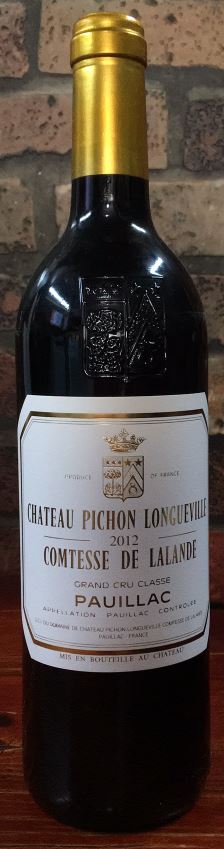 Chateau Pichon Longueville 2012