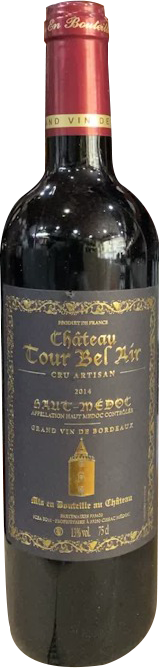 寶艾塔紅葡萄酒<br>Chateau Tour Bel Air 2014