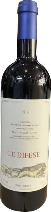 西施賽馬紅葡萄酒 2016<br>Tenuta San Guido Le Difese 2016